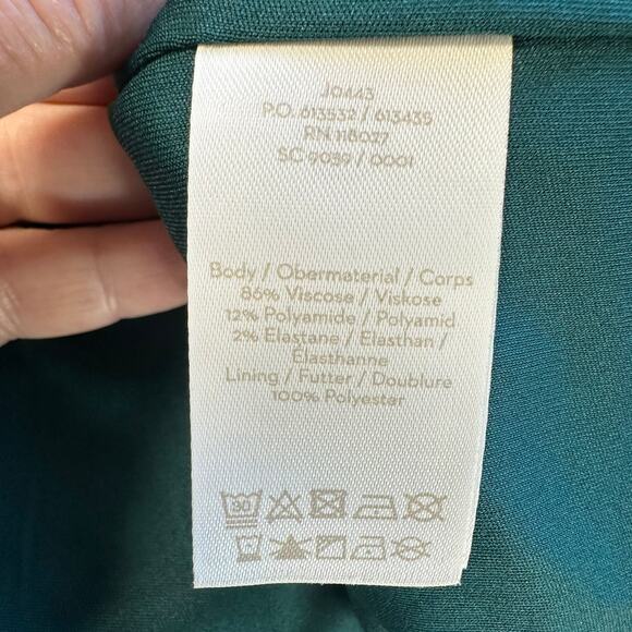 Boden Joanna Fit & Flare Ponte Knit Dress Green Pink Floral Size 10 - Picture 10 of 13